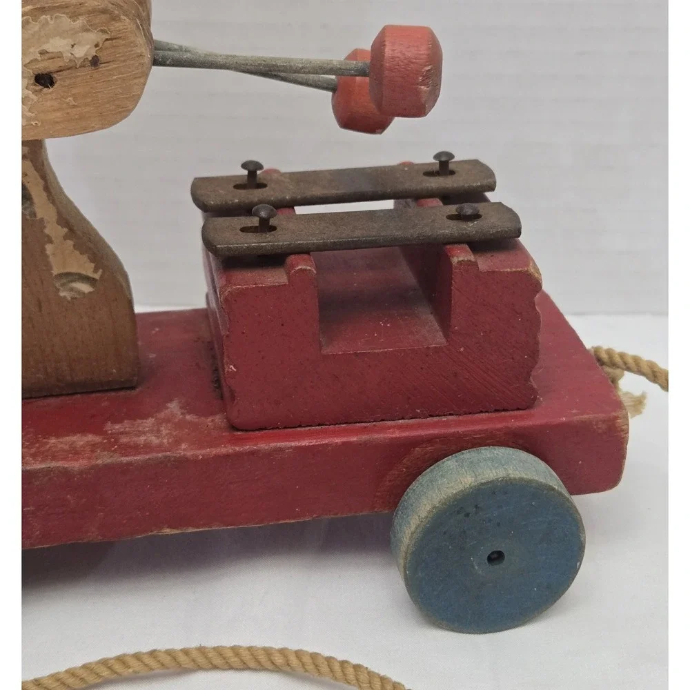Vintage Fisher Price Merry Mutt #473 Working Musical Pull Toy‎ 1949-1954